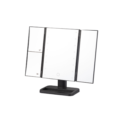 Rectángulo plegable LED espejo de maquillaje 5 mm 6 mm de espesor