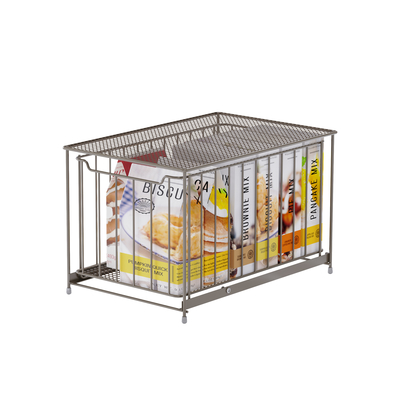 Cesta de almacenamiento de cocina rectangular debajo del organizador del fregadero Cesta de almacenamiento deslizante