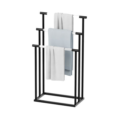 Estante de toallas de baño con barras de acrílico Estante libre organizador de toallas de baño Estante de mantas
