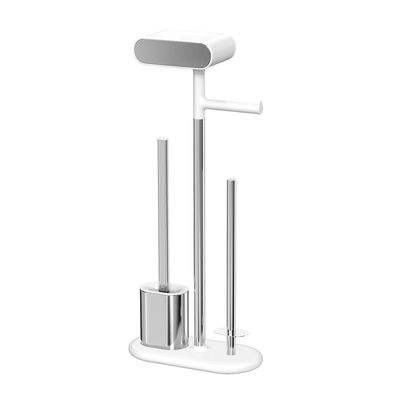 Estilo Desmontado de acero inoxidable Cepilla de baño y portapapeles de baño Conjunto para baño con rack organizador