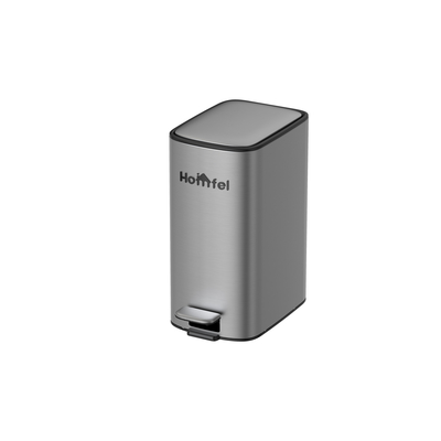 Cubo de basura de acero inoxidable rectangular con pedal para cocina en el hogar 11.5L 18L 28L